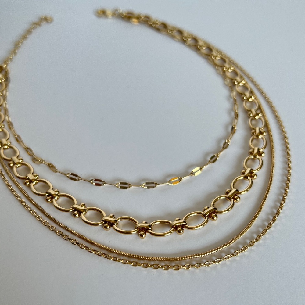 ✨NWOT✨ HALOGEN | Gold plated layered necklace